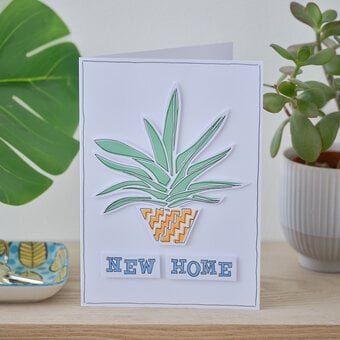 How to Make a Stencilled New Home Card
