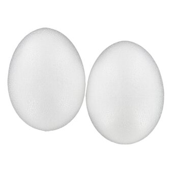 Polystyrene Egg 10cm 2 Pack