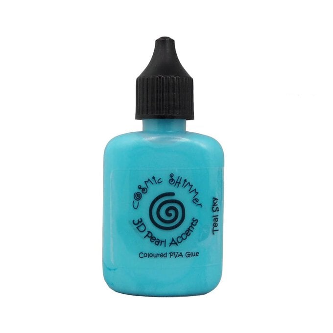 Cosmic Shimmer Teal Sky 3D Pearl Accents PVA Glue 30ml image number 1