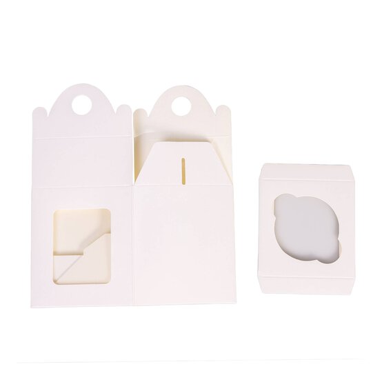 White Single Cupcake Box 18cm x 10cm x 8cm image number 2