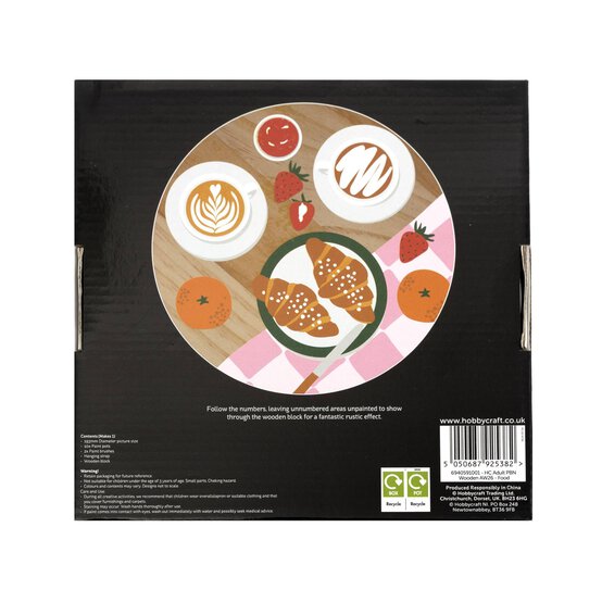 Breakfast Food Paint by Numbers on Wood image number 4