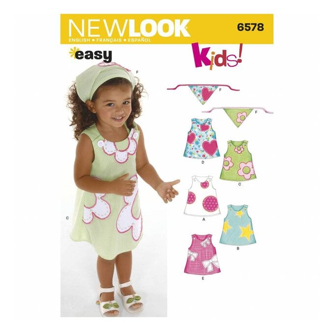 New Look Toddler’s Dress Sewing Pattern 6578 image number 1