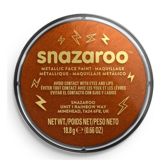 Snazaroo Electric Copper Metallic Face Paint  image number 3