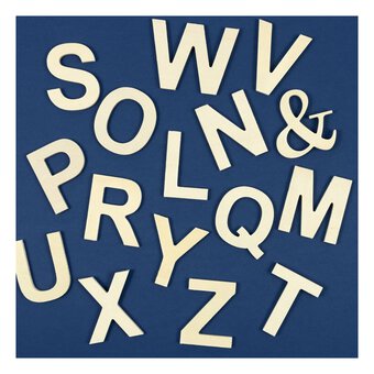 Small Wooden Letter Q 6.5cm