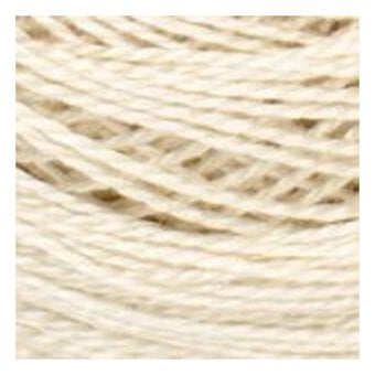 DMC Cream Pearl Cotton Thread on a Ball Size 8 80m (Ecru) image number 2