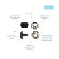 Trimits Black Toy Nose 18mm 4 Pack image number 3