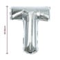Silver Foil Letter T Balloon image number 2