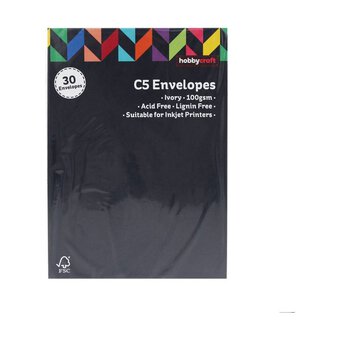 Ivory Envelopes C5 30 Pack image number 2