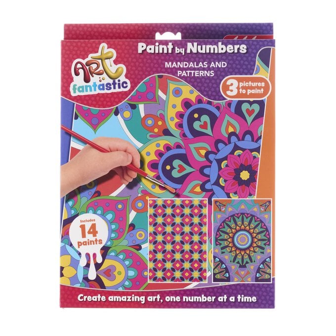 Mandalas and Patterns 3-in-1 Paint by Numbers image number 1