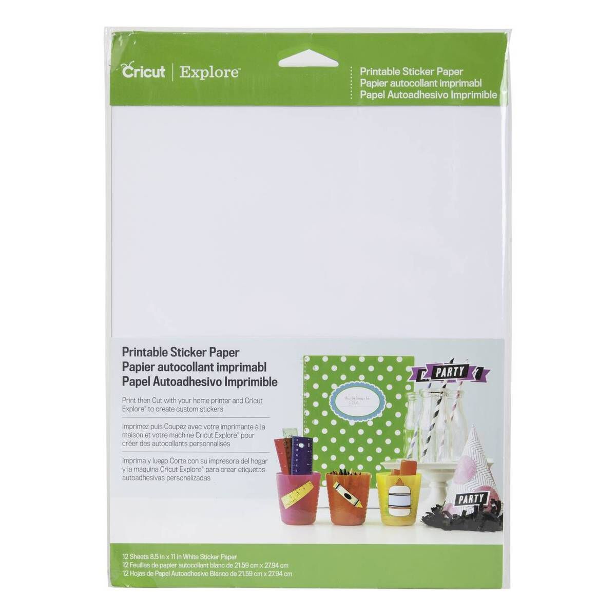 Cricut Printable Sticker Paper Set A4 
