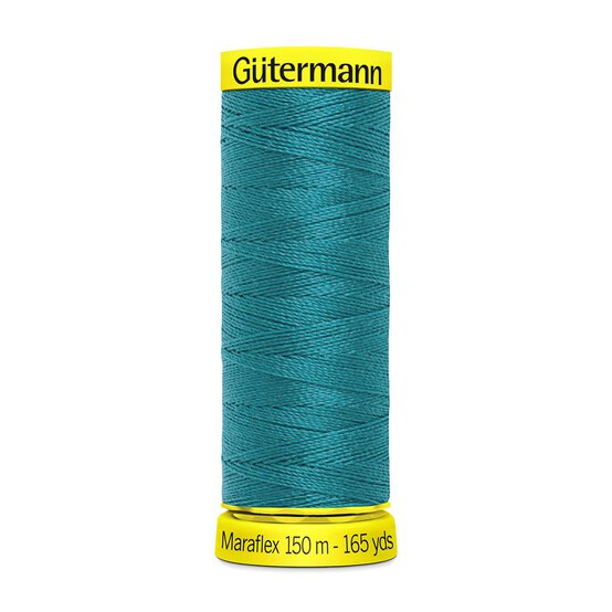 Gutermann Teal Maraflex Stretchy Sewing Thread 150m (189) image number 1