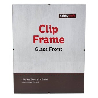Glass Clip Frame 24cm x 30cm