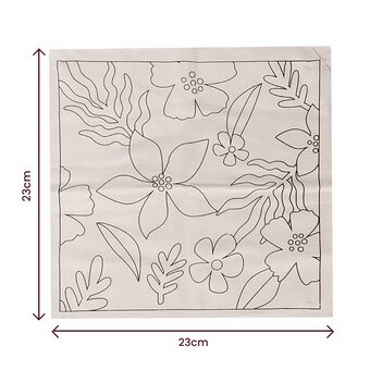 Floral Punch Needle Cushion Kit