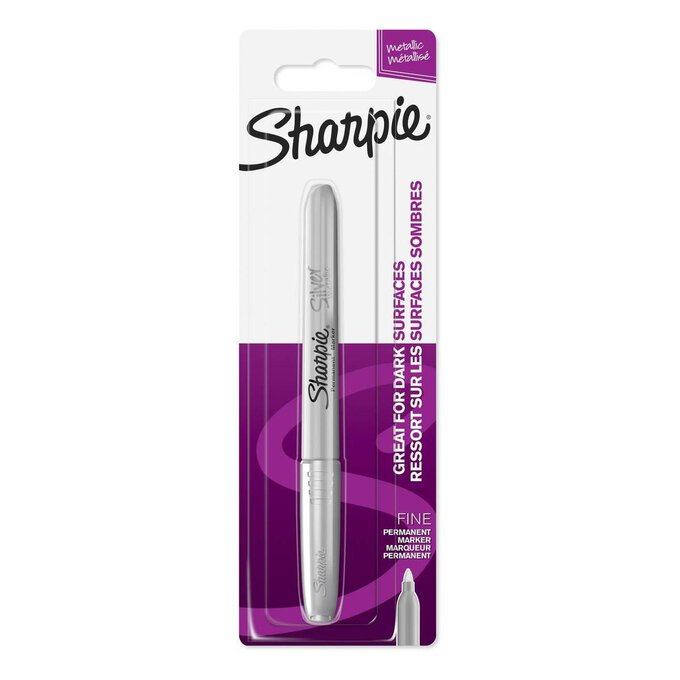Sharpie Sharpie® Metallic Permanent Marker, Silver, 12/Case MK420