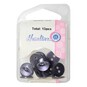 Hemline Blue Basic Fish Eye Button 13 Pack image number 2