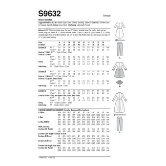 Simplicity Women's Costume  Sewing Pattern S9632 (H5 6-14)