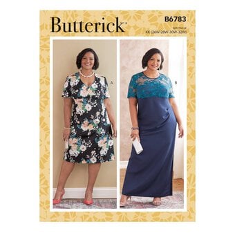 Butterick Women’s Dress Sewing Pattern B6783 (26W-32W)