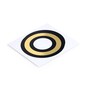 Black and Gold Vinyl Letter O Sticker 5cm image number 2