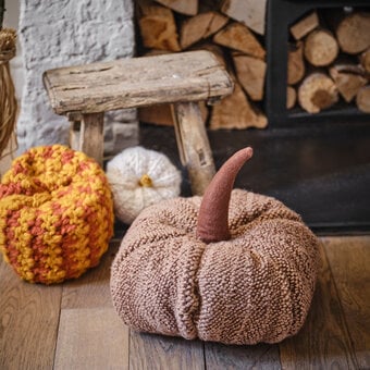 How to Punch Needle a Pumpkin Cushion