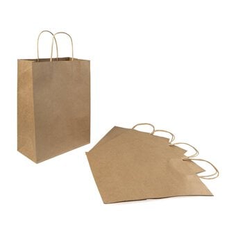Kraft Gift Bag 33cm x 25cm 5 Pack