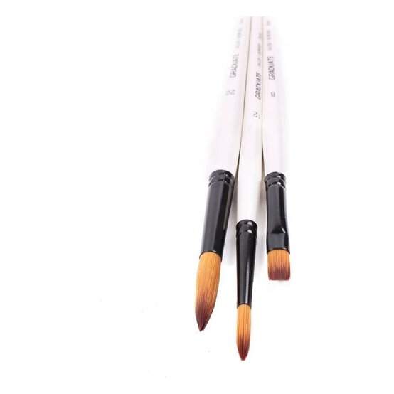 Daler-Rowney Graduate All Purpose 3 Brush Synthetic Set image number 2