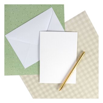 White Cards and Envelopes 5 x 7 Inches 50 Pack