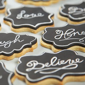 How to Bake Chalkboard Biscuits