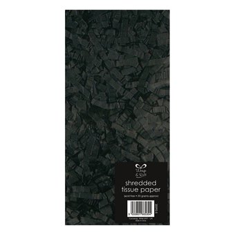 Black Shredded Tissue Paper 20g