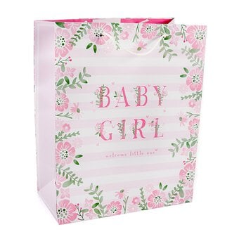 Baby Girl Gift Bag 36cm x 27cm image number 2