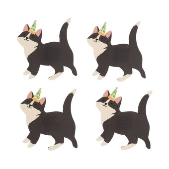 Party Cat Card Toppers 4 Pack 