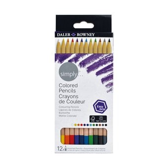 Daler-Rowney Simply Colouring Pencils 12 Pack