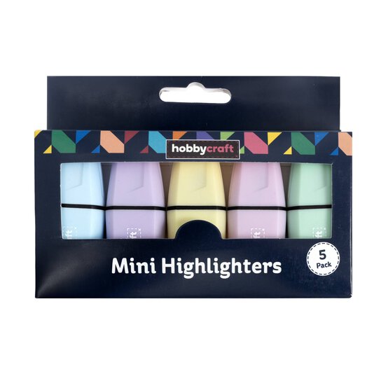 Mini Pastel Highlighters 5 Pack image number 4