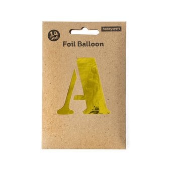Gold Foil Letter A Balloon image number 3