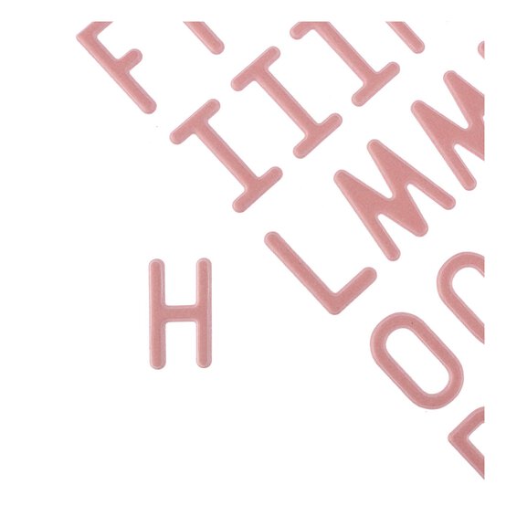 Pink Puffy Alphabet Stickers image number 3