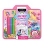 Unicorns and Friends Colour and Activity Set with Lap Desk image number 1