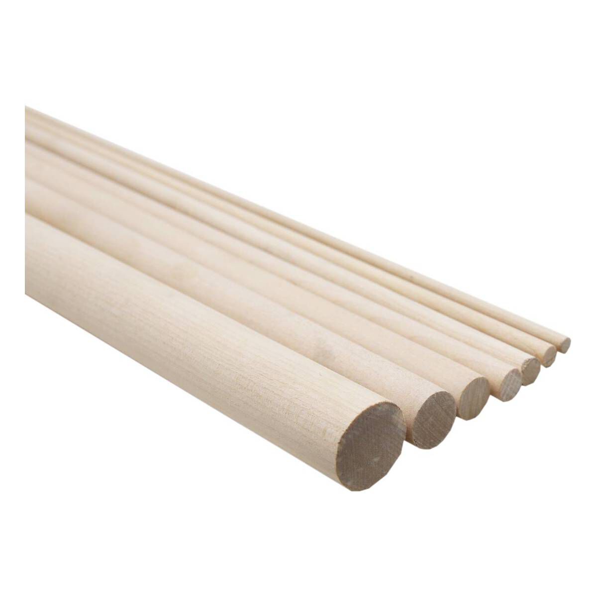 Dollhouse Miniature Hardwood Dowels 10 Pack by Midwest Products 1/16 Diameter 