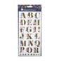 Floral Alphabet Chipboard Stickers 48 Pieces image number 3
