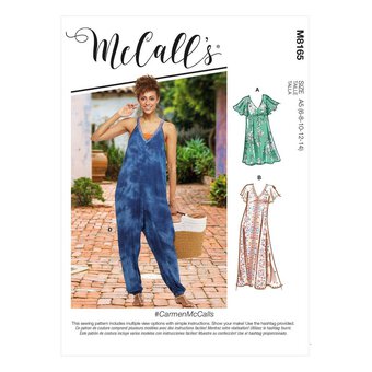 McCall&rsquo;s Dress and Jumpsuit Sewing Pattern M8165 (6-14)