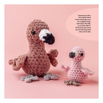 Cute Pink Flamingo Mini Crochet Kit 