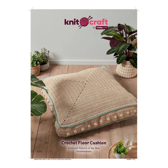 Knitcraft Crochet Floor Cushion Digital Pattern 0290 image number 1
