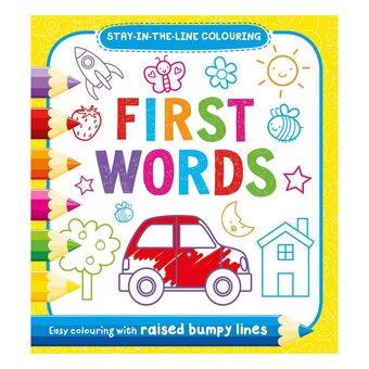 First Words Bumpy Colouring Book