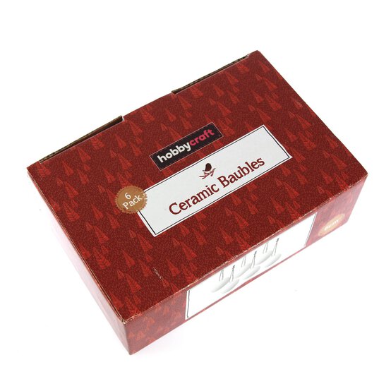 Ceramic Baubles 6 Pack image number 11