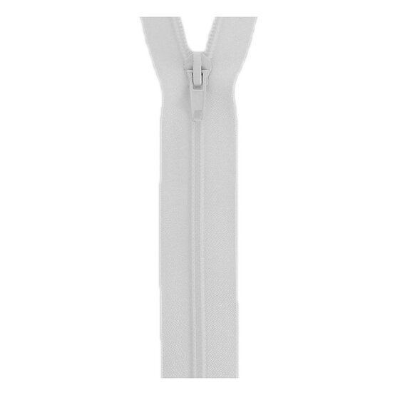 Milward White Nylon Open-Ended Zip 35cm  image number 1