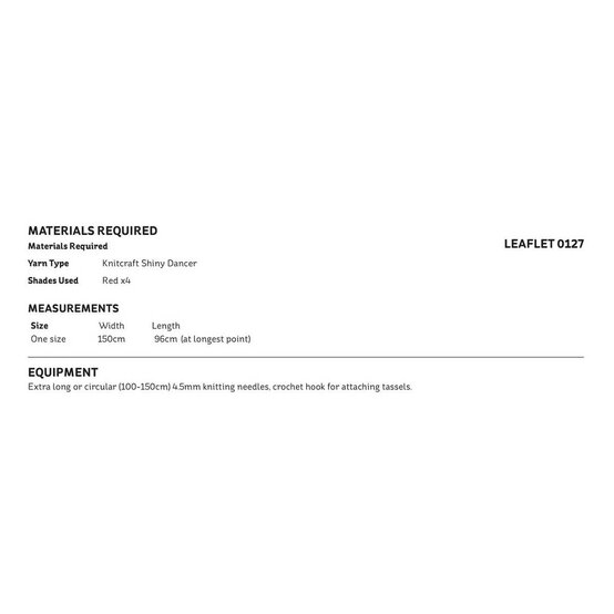 Knitcraft Lace Work Scarf Digital Pattern 0127 image number 2