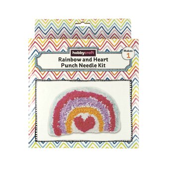 Rainbow and Heart Punch Needle Kit image number 4
