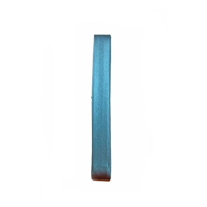 Turquoise Satin Bias Binding 15mm x 2m image number 1