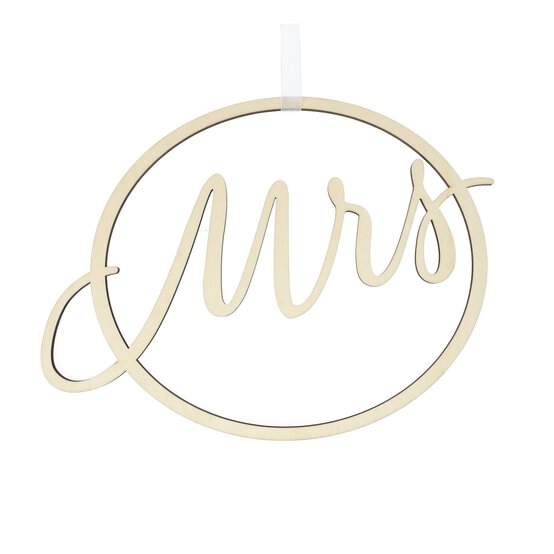 Wooden Mrs Chair Sign image number 1