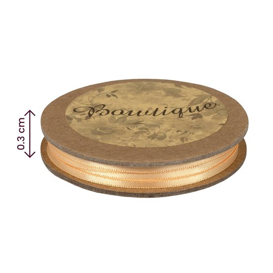 Gold Double-Faced Satin Ribbon 3mm x 5m image number 4