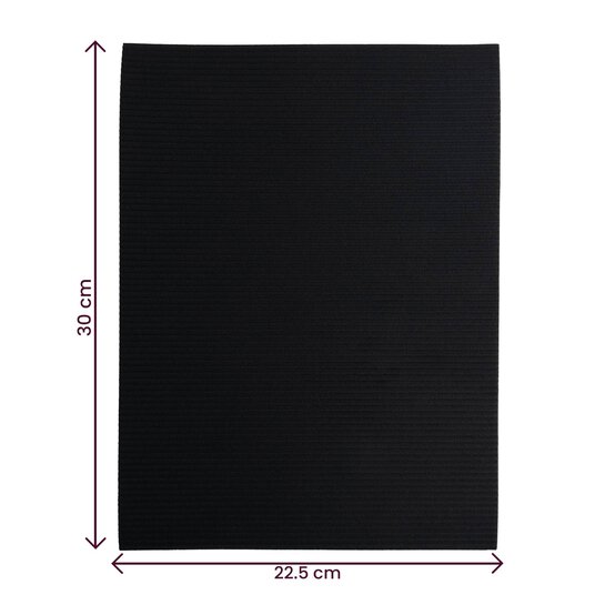Black Corrugated EVA Foam Sheet 22.5cm x 30cm image number 5