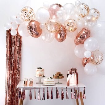 Ginger Ray Rose Gold Balloon Arch Kit image number 3